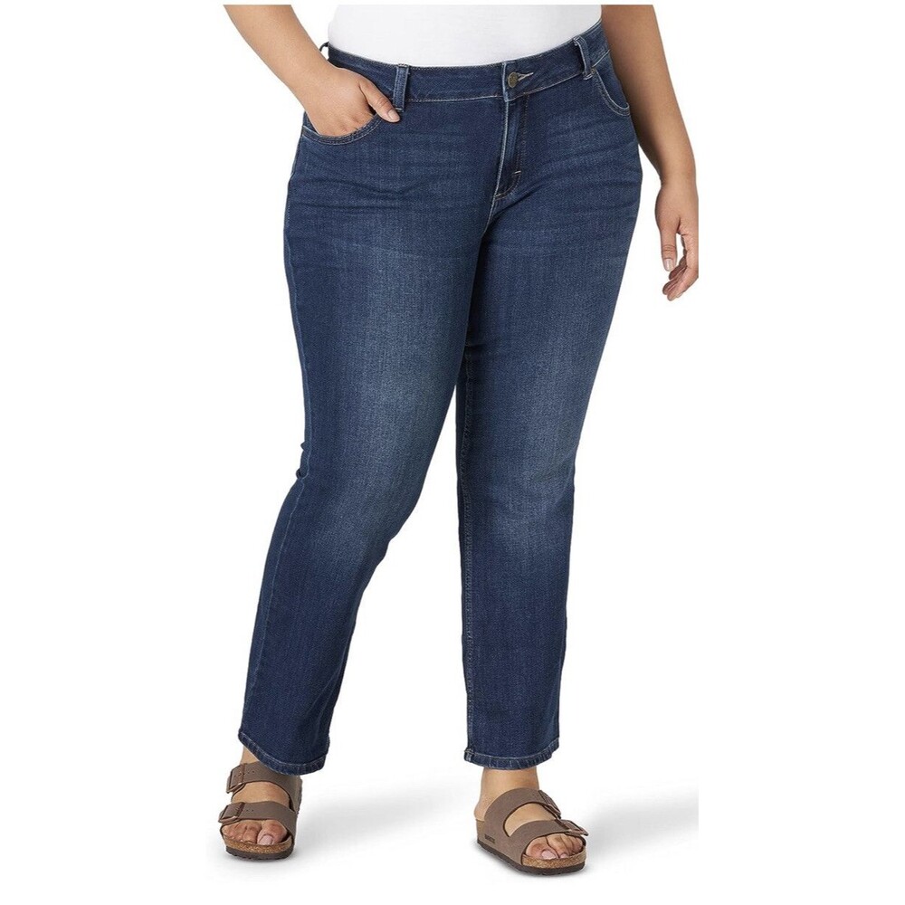 Lee Women’s Plus Size Jeans Mid Rise Boot Cut Size 24